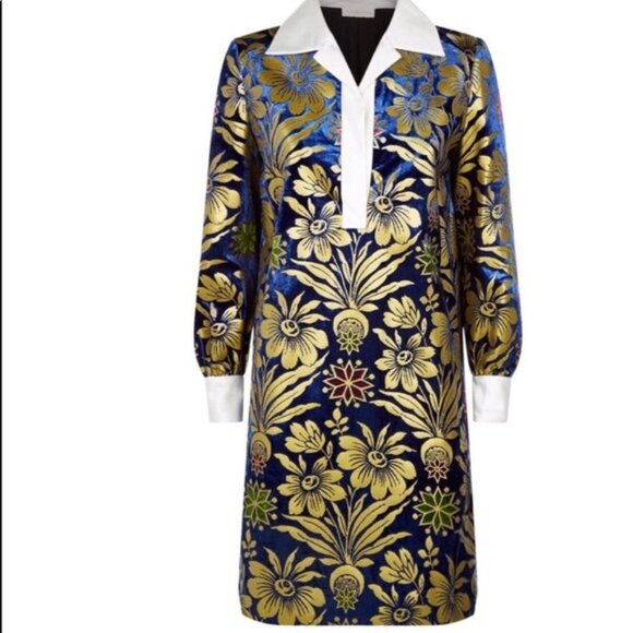 Tory Burch Thelma Floral Print Shift Dress